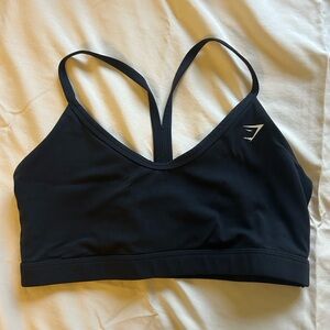 Black gymshark sports bra